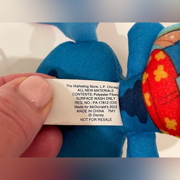 Disney Lilo & Stitch Surfer Plush Toy Figure #1 McDonalds Happy Meal Size 4” - Picture 4 of 5